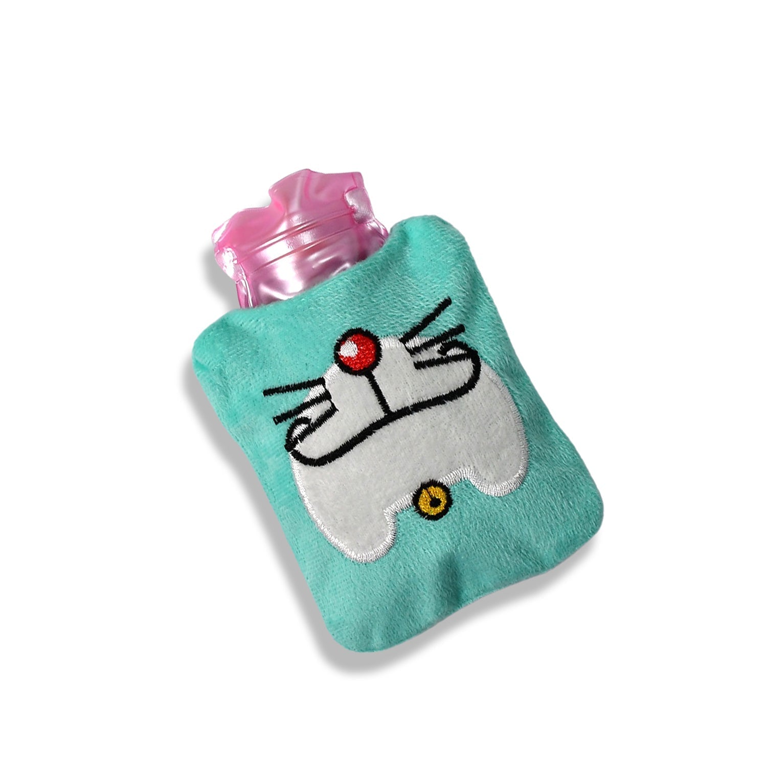 6529 Doremon Cartoon small Hot Water Bag with Cover for Pain Relief, Neck, Shoulder Pain and Hand, Feet Warmer, Menstrual Cramps. 6529 Doremon Cartoon small Hot Water Bag with Cover for Pain Relief, Neck, Shoulder Pain and Hand, Feet Warmer, Menstrual Cramps.